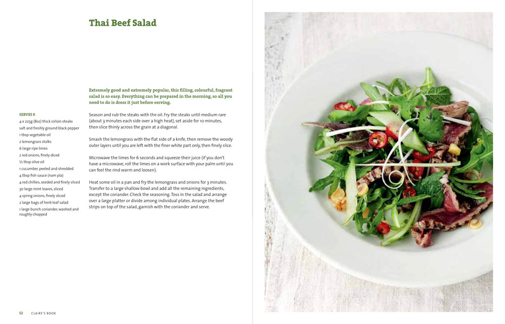 Thextension Claire's Kitchen Book Thai Beef Salad